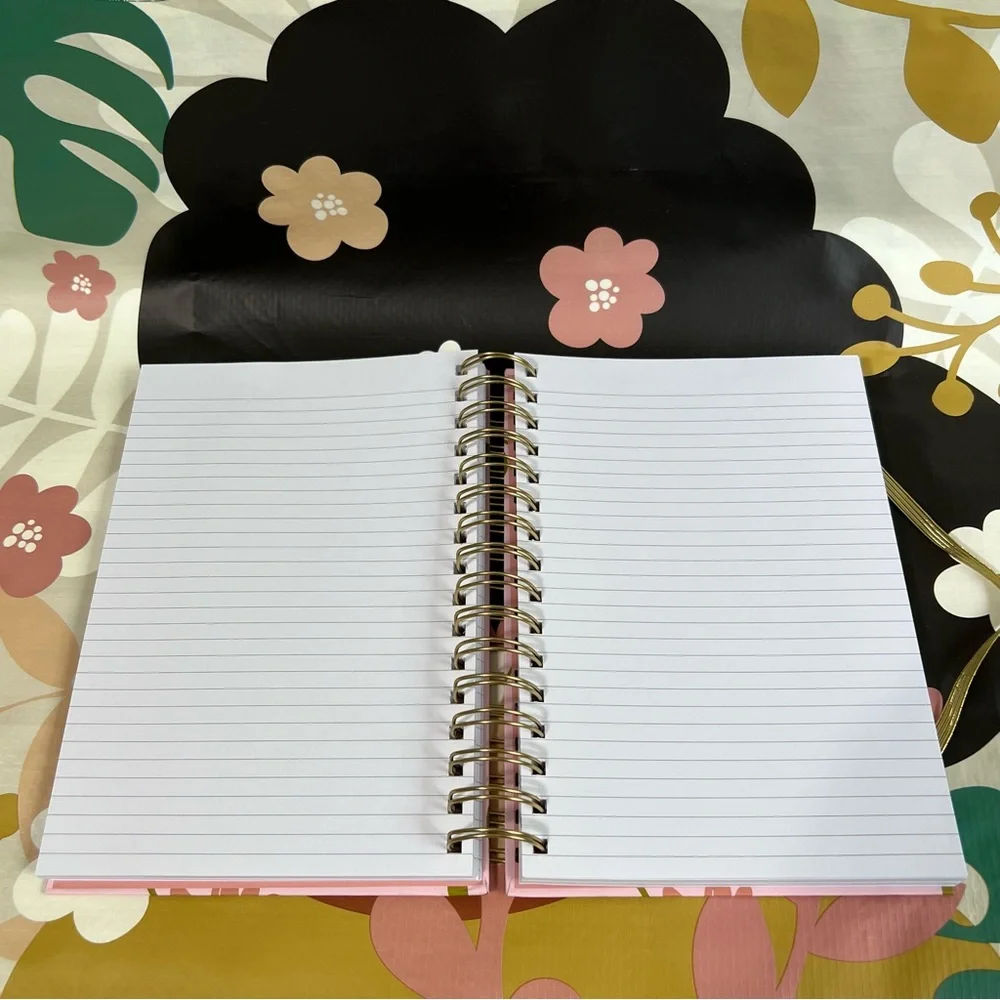 Daisy Flower Child Lined Spiral Hardcover Journal Floral Hippie 70’s Notebook